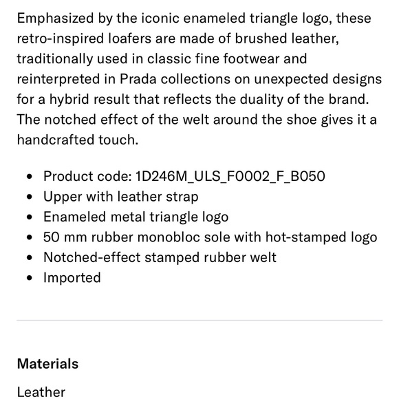 Prada Leather Triangle Logo Loafers Black 37 - Picture 3 of 12